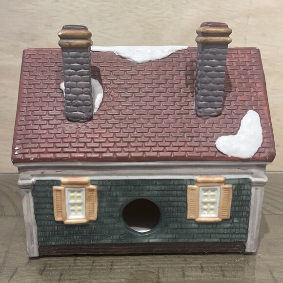 Dickens Collectables Towne Series House #293-8942 1995 Christmas Porcelain Vtg - Picture 3 of 6